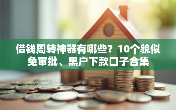 借钱周转神器有哪些？10个貌似免审批、黑户下款口子合集