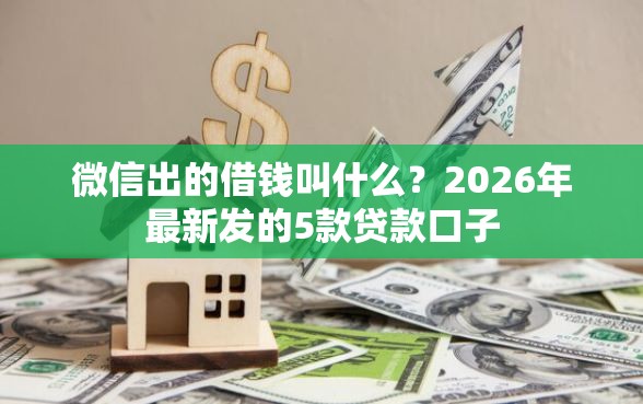 微信出的借钱叫什么？2026年最新发的5款贷款口子
