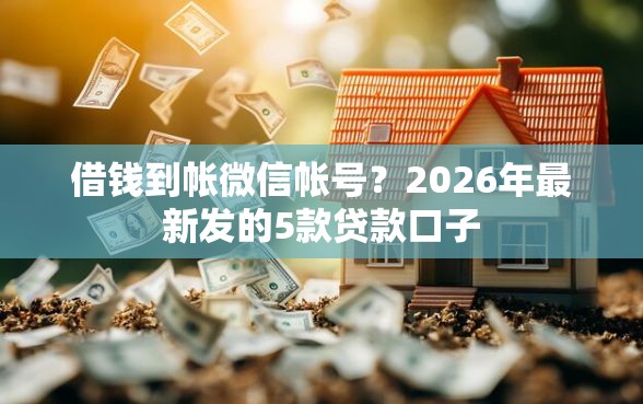 借钱到帐微信帐号？2026年最新发的5款贷款口子