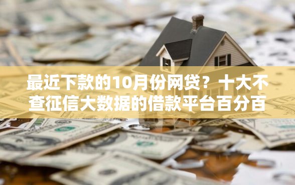最近下款的10月份网贷？十大不查征信大数据的借款平台百分百通过推荐