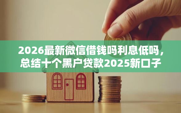 2026最新微信借钱吗利息低吗，总结十个黑户贷款2025新口子！