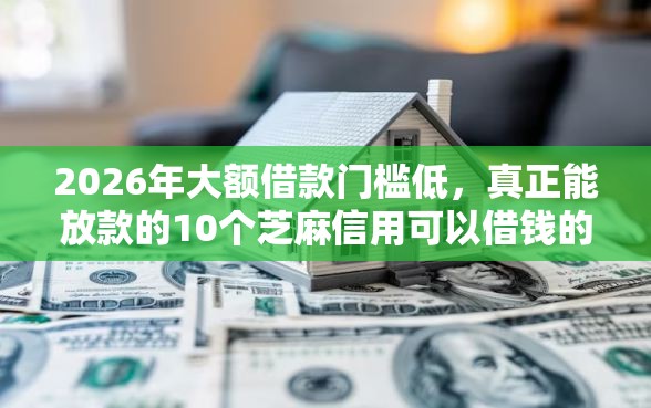 2026年大额借款门槛低,真正能放款的10个芝麻信用可以借钱的软件推荐 2026年大额借款门槛低,真正能放款的10个芝麻信用可以借钱的软件推荐