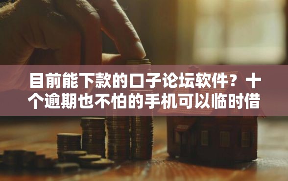 目前能下款的口子论坛软件？十个逾期也不怕的手机可以临时借钱的软件