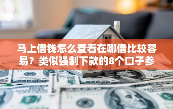 马上借钱怎么查看在哪借比较容易？类似强制下款的8个口子参考