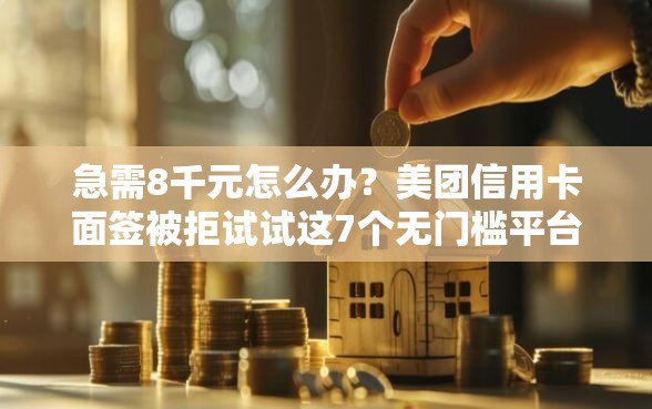 急需8千元怎么办？美团信用卡面签被拒试试这7个无门槛平台