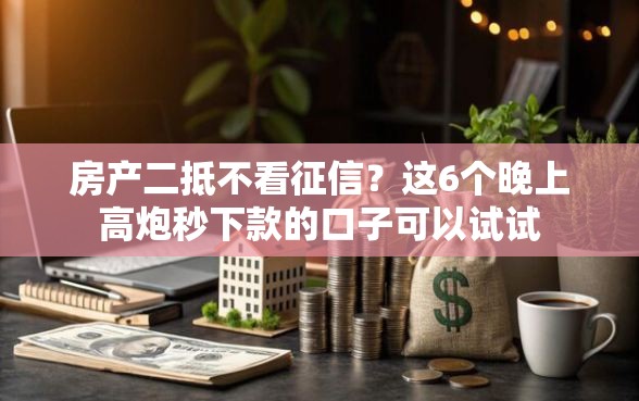 房产二抵不看征信？这6个晚上高炮秒下款的口子可以试试