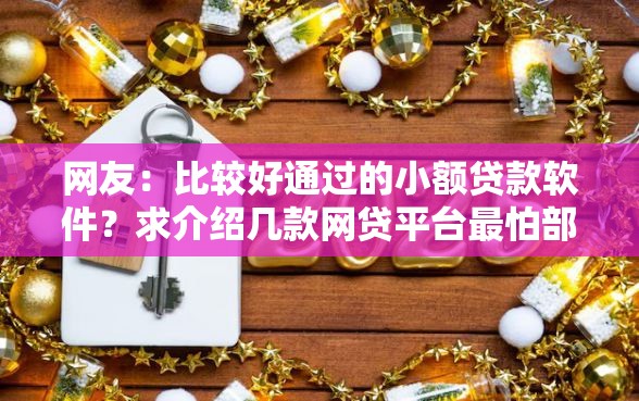 网友：比较好通过的小额贷款软件？求介绍几款网贷平台最怕部门