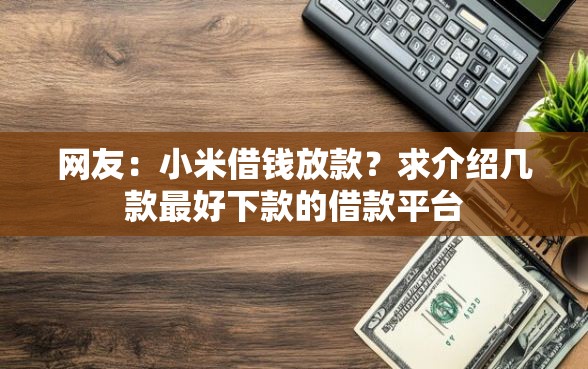 网友:小米借钱放款?求介绍几款最好下款的借款平台 网友:小米借钱放款?求介绍几款最好下款的借款平台