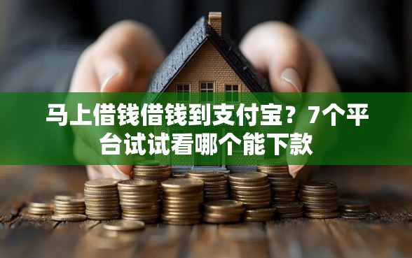 马上借钱借钱到支付宝？7个平台试试看哪个能下款