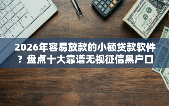 2026年容易放款的小额贷款软件？盘点十大靠谱无视征信黑户口子