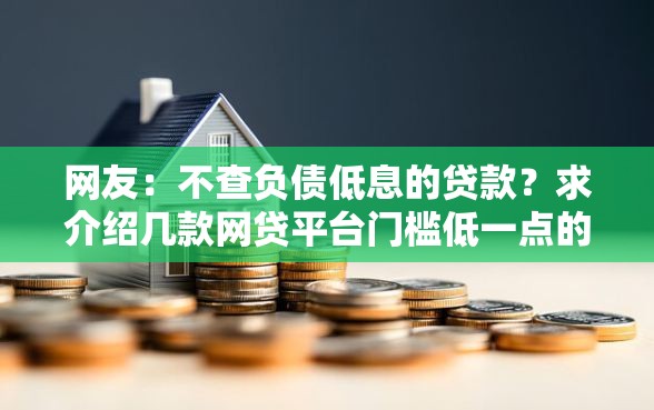 网友：不查负债低息的贷款？求介绍几款网贷平台门槛低一点的口子