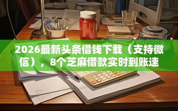 2026最新头条借钱下载（支持微信），8个芝麻借款实时到账速借平台无私分享