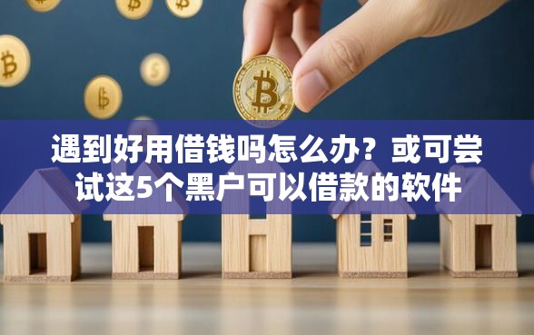 遇到好用借钱吗怎么办？或可尝试这5个黑户可以借款的软件