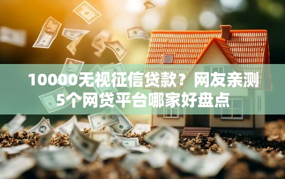 10000无视征信贷款?网友亲测5个网贷平台哪家好盘点 10000无视征信贷款?网友亲测5个网贷平台哪家好盘点