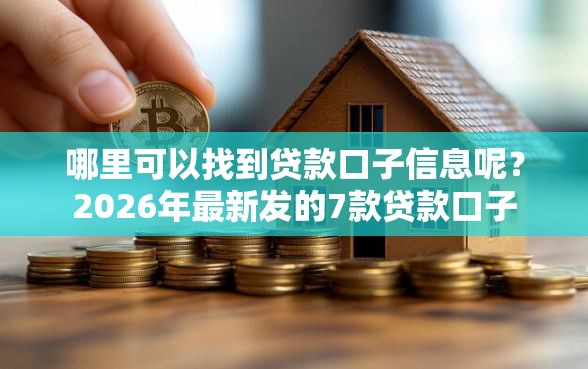 哪里可以找到贷款口子信息呢？2026年最新发的7款贷款口子