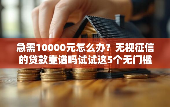 急需10000元怎么办？无视征信的贷款靠谱吗试试这5个无门槛平台