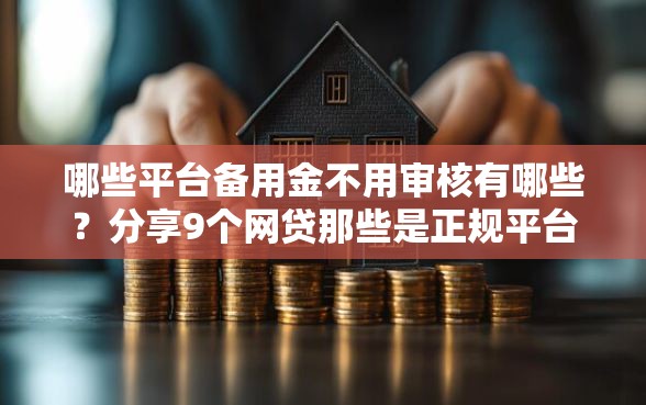 哪些平台备用金不用审核有哪些？分享9个网贷那些是正规平台