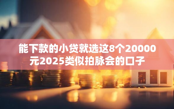 能下款的小贷就选这8个20000元2025类似拍脉会的口子 能下款的小贷就选这8个20000元2025类似拍脉会的口子