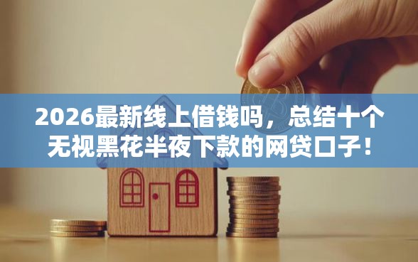 2026最新线上借钱吗，总结十个无视黑花半夜下款的网贷口子！