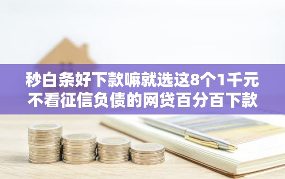 秒白条好下款嘛就选这8个1千元不看征信负债的网贷百分百下款软件