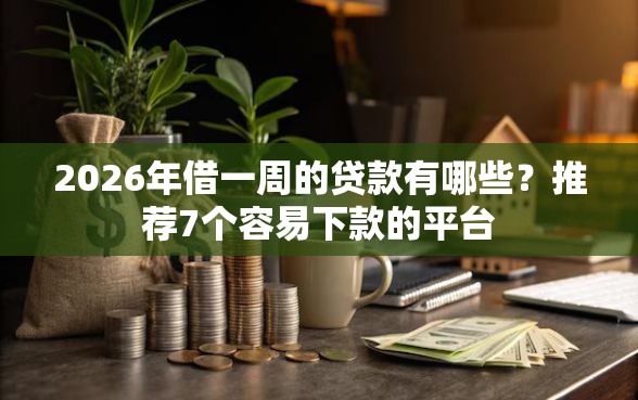 2026年借一周的贷款有哪些？推荐7个容易下款的平台