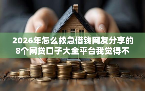 2026年怎么救急借钱网友分享的8个网贷口子大全平台我觉得不错！