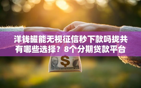 洋钱罐能无视征信秒下款吗拢共有哪些选择?8个分期贷款平台好下款详解 洋钱罐能无视征信秒下款吗拢共有哪些选择?8个分期贷款平台好下款详解
