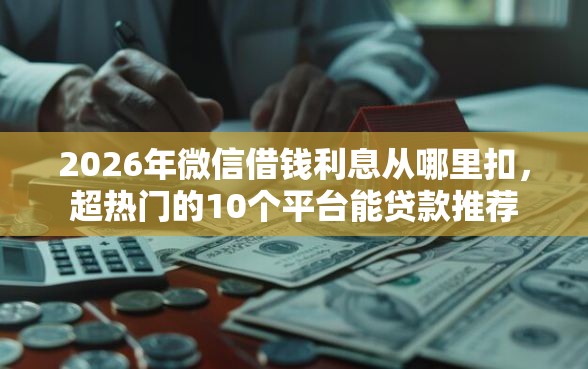 2026年微信借钱利息从哪里扣，超热门的10个平台能贷款推荐