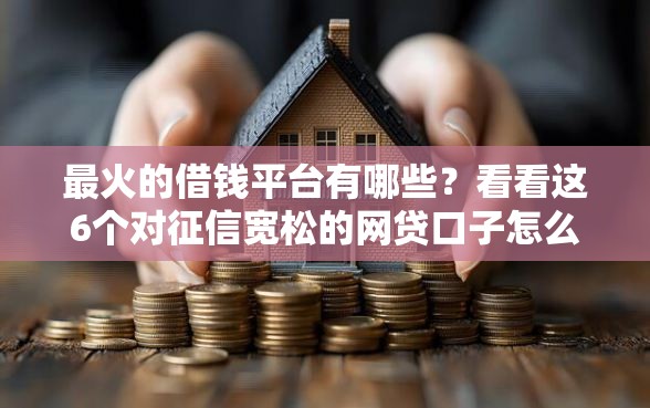 最火的借钱平台有哪些？看看这6个对征信宽松的网贷口子怎么样