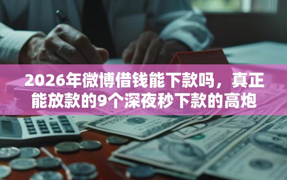 2026年微博借钱能下款吗，真正能放款的9个深夜秒下款的高炮口子推荐