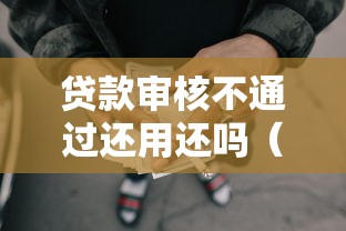 贷款审核不通过还用还吗（最新发布！）9个网贷无视不查征信口子