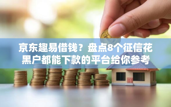 京东趣易借钱？盘点8个征信花黑户都能下款的平台给你参考