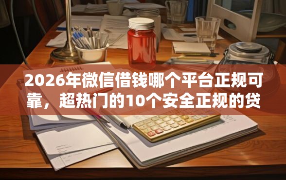 2026年微信借钱哪个平台正规可靠，超热门的10个安全正规的贷款平台推荐