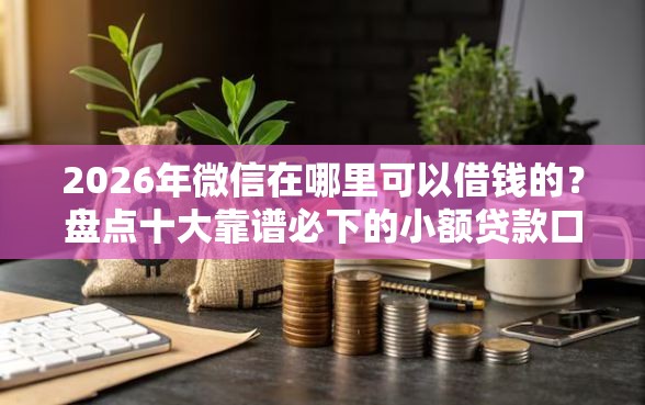 2026年微信在哪里可以借钱的？盘点十大靠谱必下的小额贷款口子