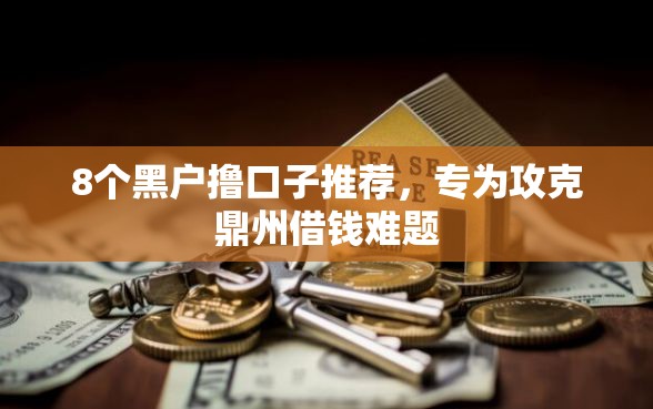 8个黑户撸口子推荐，专为攻克鼎州借钱难题