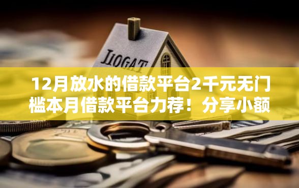 12月放水的借款平台2千元无门槛本月借款平台力荐！分享小额网贷口子2千元无门槛借款