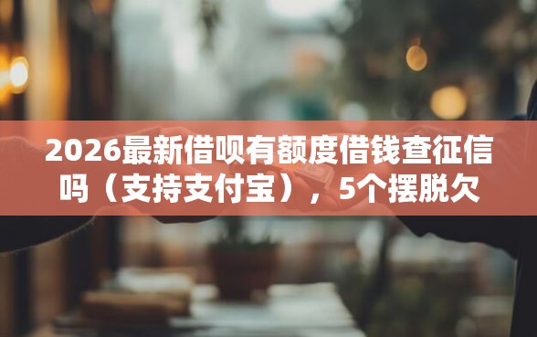 2026最新借呗有额度借钱查征信吗（支持支付宝），5个摆脱欠款束缚贷款新平台无私分享