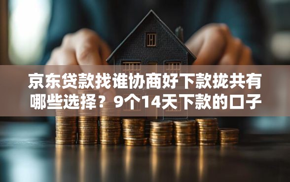 京东贷款找谁协商好下款拢共有哪些选择？9个14天下款的口子详解