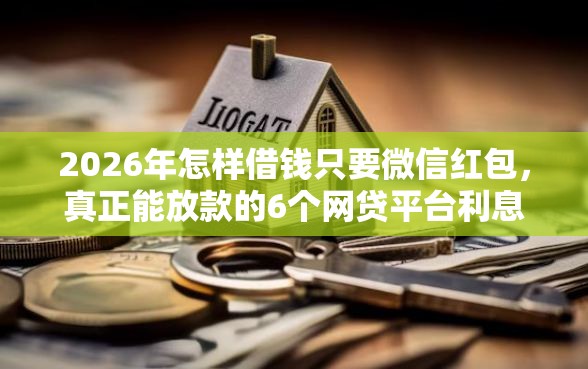 2026年怎样借钱只要微信红包，真正能放款的6个网贷平台利息低推荐