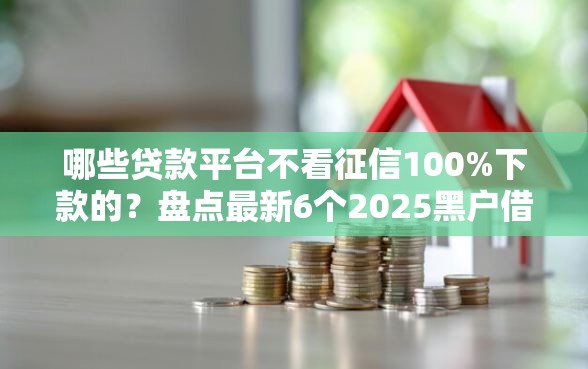 哪些贷款平台不看征信100%下款的？盘点最新6个2025黑户借款必下大额口子
