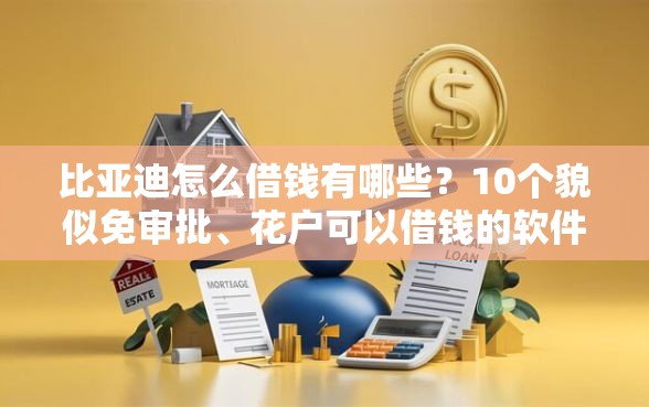比亚迪怎么借钱有哪些？10个貌似免审批、花户可以借钱的软件合集