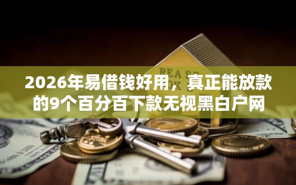 2026年易借钱好用，真正能放款的9个百分百下款无视黑白户网贷口子推荐