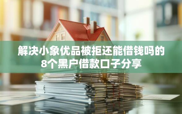 解决小象优品被拒还能借钱吗的8个黑户借款口子分享