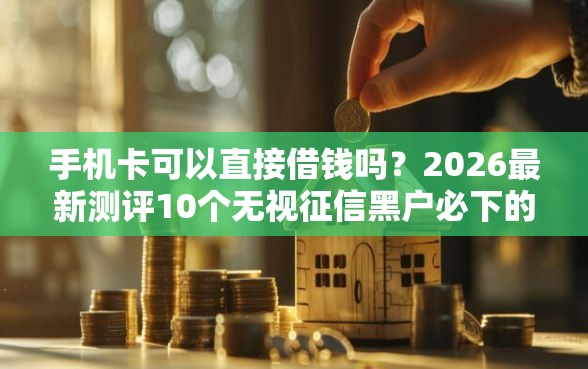 手机卡可以直接借钱吗？2026最新测评10个无视征信黑户必下的贷款口子