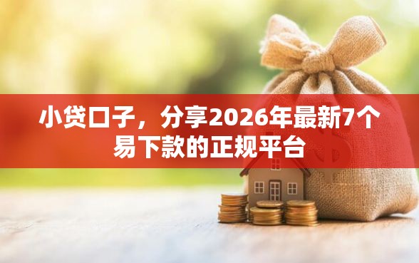 小贷口子，分享2026年最新7个易下款的正规平台