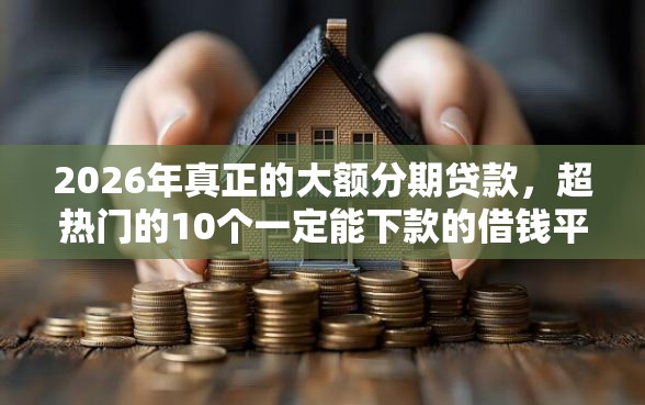 2026年真正的大额分期贷款，超热门的10个一定能下款的借钱平台推荐