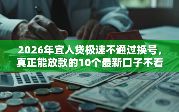 2026年宜人贷极速不通过换号，真正能放款的10个最新口子不看征信的推荐
