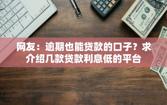 网友：逾期也能贷款的口子？求介绍几款贷款利息低的平台