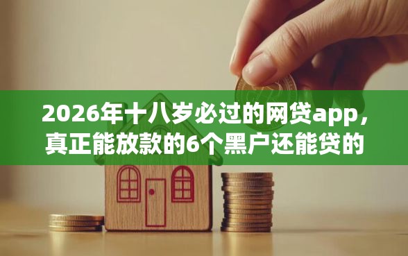 2026年十八岁必过的网贷app，真正能放款的6个黑户还能贷的口子推荐