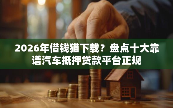 2026年借钱猫下载？盘点十大靠谱汽车抵押贷款平台正规